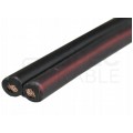 Kabel głośnikowy płaski SMYp 2x0,75mm2 Cu czarny Elektrokabel