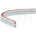 Kabel głośnikowy płaski SMYp 2x1,5mm2 Cu biały Mercor