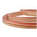 Kabel głośnikowy płaski TLgYp 2x4mm2 Cu transparentny Mercor