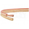 Kabel głośnikowy płaski TLgYp 2x4mm2 Cu transparentny Mercor
