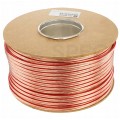 Kabel głośnikowy płaski TLYp 2x2,5mm2 Cu transparentny Elektrokabel
