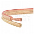 Kabel głośnikowy płaski TLYp 2x2,5mm2 Cu transparentny Elektrokabel