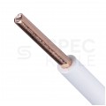 Kabel instalacyjny DY / H07V-U 1,5mm2 jednożyłowy biały 450/750V drut Elektrokabel