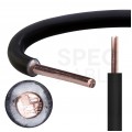 Kabel instalacyjny DY / H07V-U 2,5mm2 jednożyłowy czarny 450/750V drut Elektrokabel