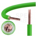 Kabel instalacyjny DY / H07V-U 2,5mm2 jednożyłowy zielony 450/750V drut Elektrokabel