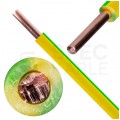 Kabel instalacyjny H07Z1-U 2,5mm2 jednożyłowy żółto-zielony 450/750V bezhalogenowy B2ca drut Basoglu