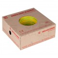 Kabel instalacyjny LgY / H05V-K 0,5mm2 jednożyłowy żółto-zielony 300/500V giętki linka Helukabel