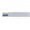 Kabel instalacyjny płaski EL-Instal HP HDHp 3x1,5mm2 szary 450/750V bezhalogenowy YDYp Dca drut Eltrim