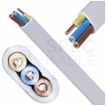 Kabel instalacyjny płaski EL-Instal HP HDHp 3x1,5mm2 szary 450/750V bezhalogenowy YDYp Dca drut Eltrim
