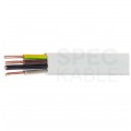 Kabel instalacyjny płaski EL-Instal HP+ HDHp 4x1,5mm2 biały 450/750V bezhalogenowy B2ca drut Eltrim