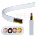 Kabel instalacyjny płaski EL-Instal HP+ HDHp 4x1,5mm2 biały 450/750V bezhalogenowy B2ca drut Eltrim