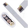 Kabel instalacyjny płaski EL-Instal HP HDHp 4x1,5mm2 szary 450/750V bezhalogenowy YDYp Dca drut Eltrim