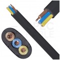 Kabel instalacyjny płaski EL-Instal NP YDYp 3x1,5mm2 czarny 450/750V uniepalniony Dca drut Eltrim