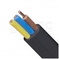 Kabel instalacyjny płaski EL-Instal NP YDYp 3x1,5mm2 czarny 450/750V uniepalniony Dca drut Eltrim