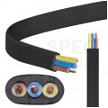 Kabel instalacyjny płaski EL-Instal NP YDYp 3x1,5mm2 czarny 450/750V uniepalniony Dca drut Eltrim