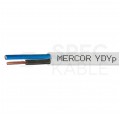 Kabel instalacyjny płaski YDYp 2x1,5mm2 biały 450/750V drut Mercor