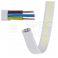 Kabel instalacyjny płaski YDYp 3x1,5mm2 biały 450/750V drut Elektrokabel krążek 100m