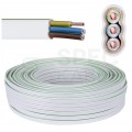 Kabel instalacyjny płaski YDYp 3x1,5mm2 biały 450/750V drut NKT instal PLUS krążek 100m