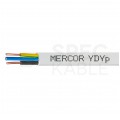 Kabel instalacyjny płaski YDYp 3x2,5mm2 biały 450/750V drut Mercor