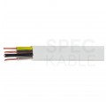 Kabel instalacyjny płaski YDYp 4x1,5mm2 biały 450/750V drut Elektrokabel