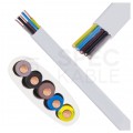Kabel instalacyjny płaski YDYp 5x4mm2 biały 450/750V drut Elektrokabel