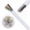 Kabel instalacyjny YDY 5x2,5mm2 biały 450/750V drut NKT