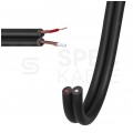 Kabel instrumentalny IY205 2x0,22mm2 Cu niezbalansowany czarny Klotz