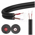 Kabel instrumentalny IY205 2x0,22mm2 Cu niezbalansowany czarny Klotz