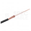 Kabel koncentryczny 50ohm RG174 0,48/1,52/2,8mm Cu (oplot Cu) czarny antenowy wewnętrzny Cabletech