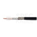 Kabel koncentryczny 50ohm Tri-Lan 240 Dual-Shield 1,4/3,8/6,1mm Cu (oplot CuSn 80%) antenowy zewnętrzny suchy czarny TRILAN