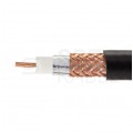 Kabel koncentryczny 50ohm YWLXpek H155 1,08/3,9/5,4mm Cu (oplot Cu 80%) czarny antenowy wewnętrzny Elektrokabel