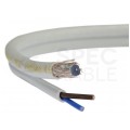 Kabel koncentryczny 75ohm do kamer K60 0,59/3,7/5,8mm Cu (oplot Cu 60%) biały antenowy wewnętrzny z zasilaniem 2x0,5mm2 Elektrokabel