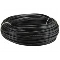 Kabel koncentryczny 75ohm do kamer XAp RG59 0,59/3,7/6,0mm Cu (oplot CCS 90%) czarny antenowy zewnętrzny żelowany z zasilaniem 2x0,75mm2 Satec