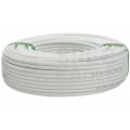 Kabel koncentryczny 75ohm RG6 1,00/4,8/6,6mm CSS (oplot Al) biały antenowy wewnętrzny Maclean