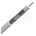 Kabel koncentryczny 75ohm RG6 tc’685CU Trishield 1,02/4,7/6,9mm Cu (oplot Al 80%) biały Dca antenowy wewnętrzny bezhalogenowy ELPIO