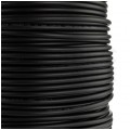 Kabel koncentryczny 75ohm RG6ż Dual-Shield 1,0/4,8/7,0mm Cu (oplot Al) antenowy zewnętrzny żelowany czarny Cabletech