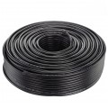 Kabel koncentryczny 75ohm RG6ż Dual-Shield 1,02/4,57/6,8mm Cu (oplot Al) antenowy zewnętrzny żelowany czarny MAXCABLE
