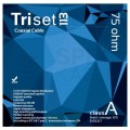 Kabel koncentryczny 75ohm Triset-113 Tri-Shield 1,13/4,8/6,8mm Cu (oplot Al 81%) antenowy wewnętrzny biały Triset