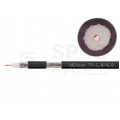 Kabel koncentryczny 75ohm XWDXpek 1,0/4,8/6,8mm Cu (oplot CuSn) czarny antenowy zewnętrzny suchy Technokabel