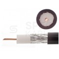 Kabel koncentryczny 75ohm XWDXpek 1,0/4,8/6,8mm Cu (oplot CuSn) czarny antenowy zewnętrzny suchy Technokabel
