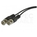 Kabel koncentryczny CCTV Patchcord BNC 50ohm (wtyk / wtyk) 0,8m
