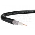 Kabel koncentryczny ziemny 75ohm RG6ż 1,0/4,8/7,0mm Cu (oplot Al) czarny antenowy zewnętrzny żelowany Cabletech