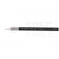 Kabel koncentryczny ziemny 75ohm RG6ż 1,0/4,8/7,0mm Cu (oplot Al) czarny antenowy zewnętrzny żelowany Cabletech