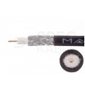 Kabel koncentryczny ziemny 75ohm RG6ż 1,02/4,57/6,8mm Cu (oplot Al) czarny antenowy zewnętrzny żelowany MaxCable