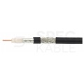 Kabel koncentryczny ziemny 75ohm Triset-113 1,13/4,8/6,8mm Cu (oplot Al 81%) czarny antenowy zewnętrzny żelowany Triset