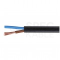 Kabel mieszkaniowy OMY / H03VV-F 2x0,5mm2 czarny 300/300V giętki linka Elektrokabel