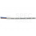 Kabel mieszkaniowy OMY / H03VV-F 2x0,75mm2 biały 300/500V giętki linka Mercor