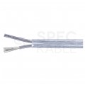 Kabel mieszkaniowy OMY / H03VV-F 2x0,75mm2 transparentny 300/300V giętki linka Alkri