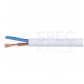Kabel mieszkaniowy OMY / H03VV-F 2x1,5mm2 biały 300/300V giętki linka Elektrokabel