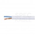 Kabel mieszkaniowy OMY / H03VV-F 2x1,5mm2 biały 300/300V giętki linka Mercor